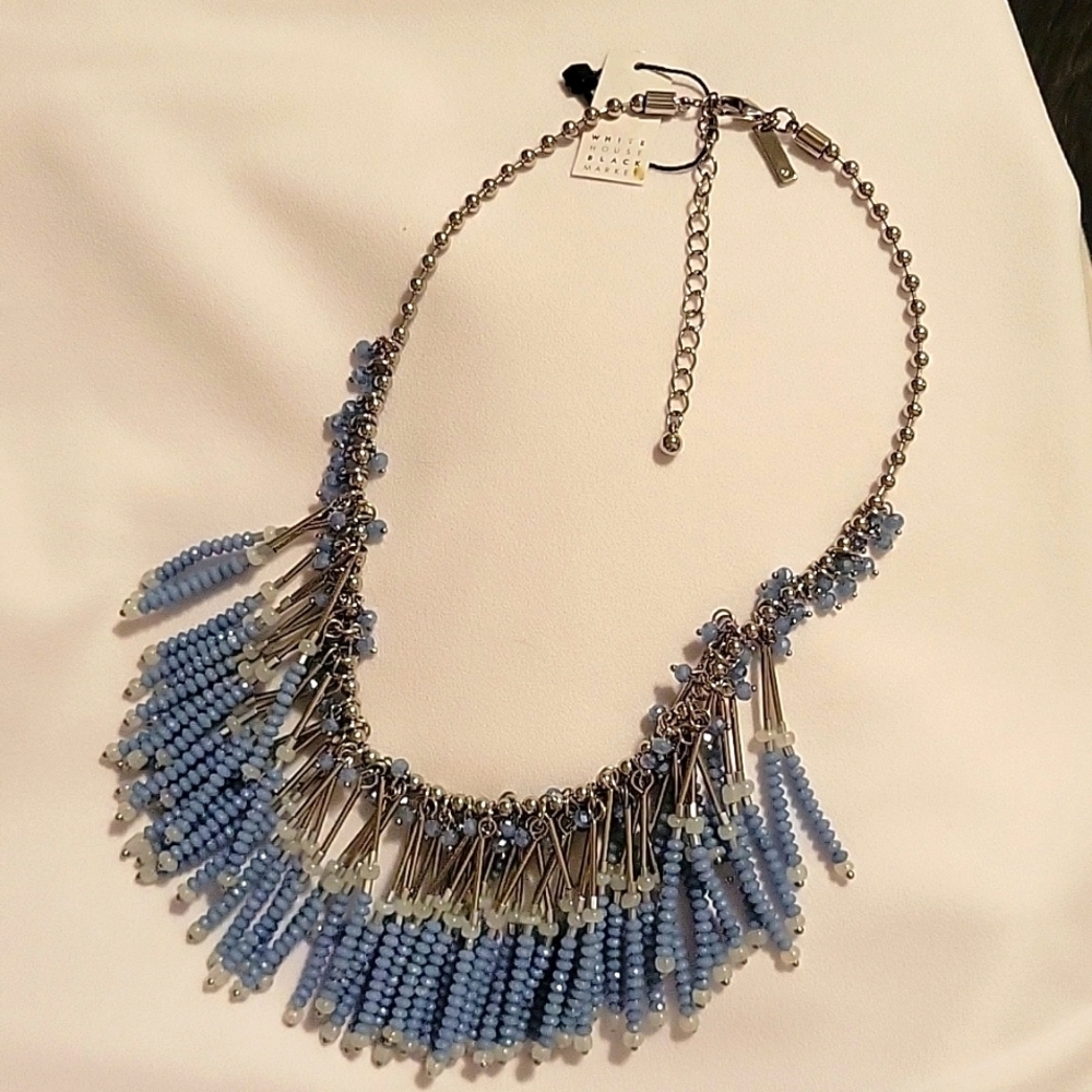 WHBM‎ tribal beaded necklace/choker NWT Boho Festival Coachella